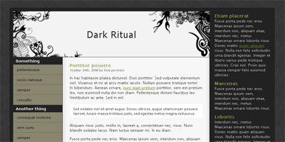 Dark Ritual Blogger Template
